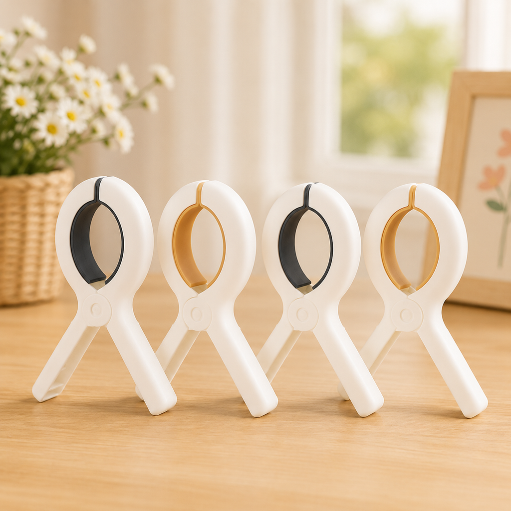 Windproof No-Marks Laundry Clips, Heavy-Duty Clothes Pegs, Anti-Slip Towel & Blanket Clips for Indoor and Outdoor Drying