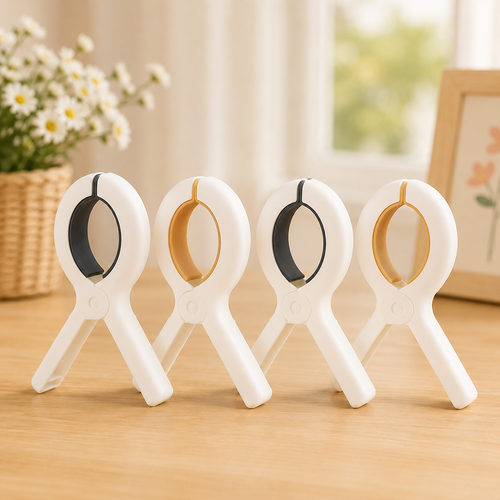 Windproof No-Marks Laundry Clips, Heavy-Duty Clothes Pegs, Anti-Slip Towel & Blanket Clips for Indoor and Outdoor Drying